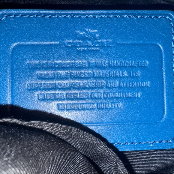 AMAZING BLUE Coach - like new backpack - Picture 8 of 9
